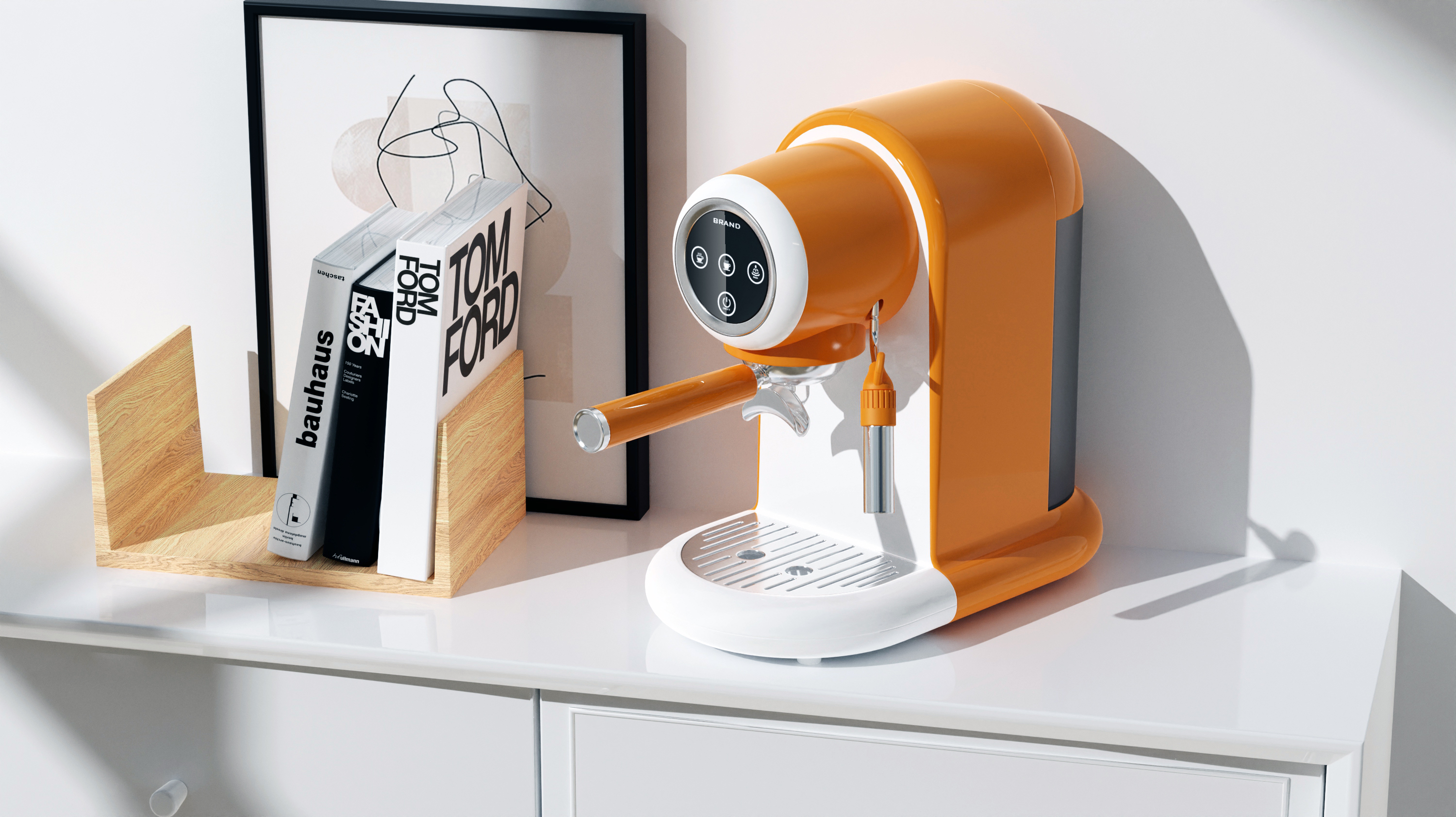 Coffee machine，simple style ，Mellow，