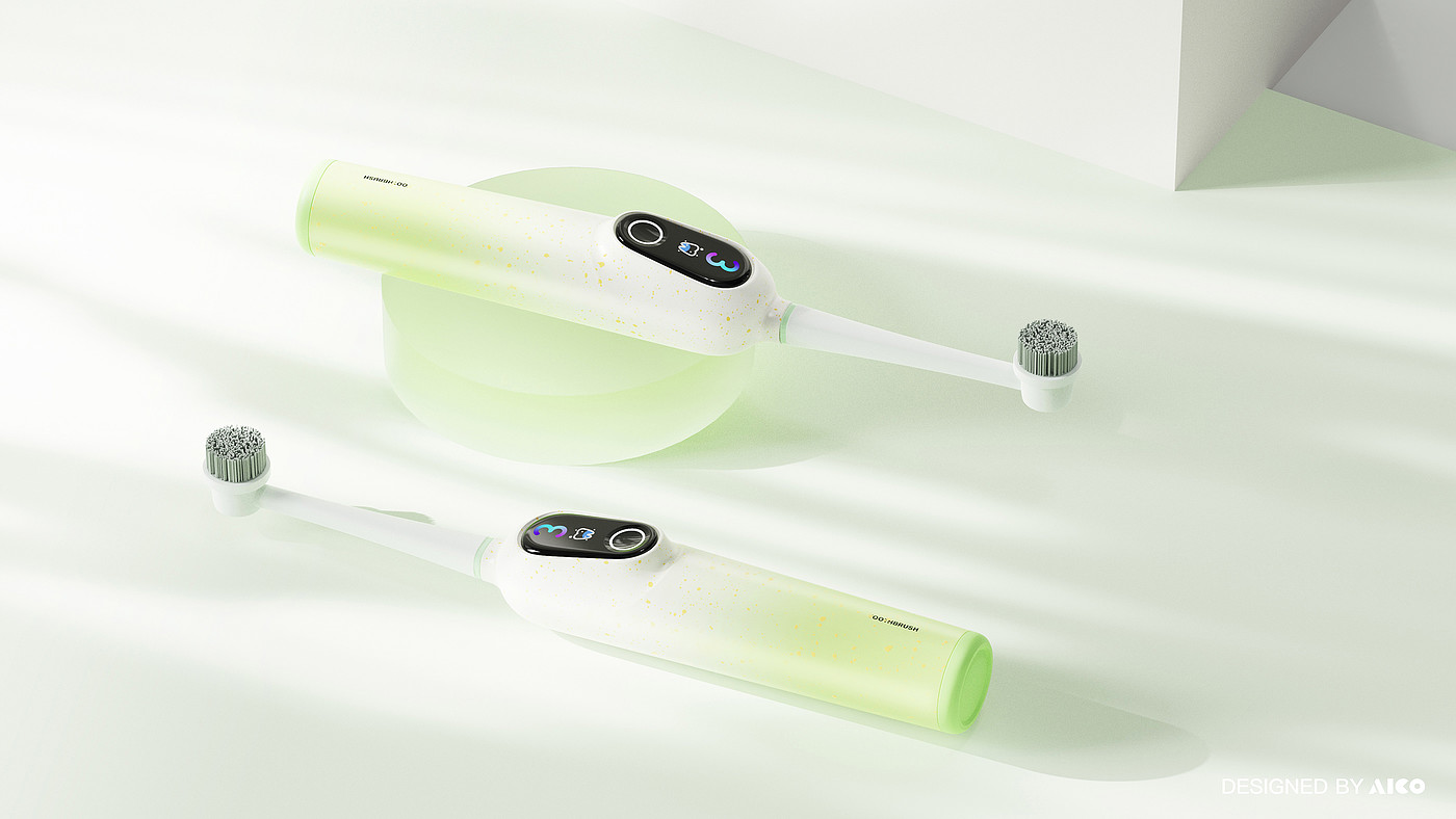 product design，Electric toothbrush，Gehu，industrial design，cmf，