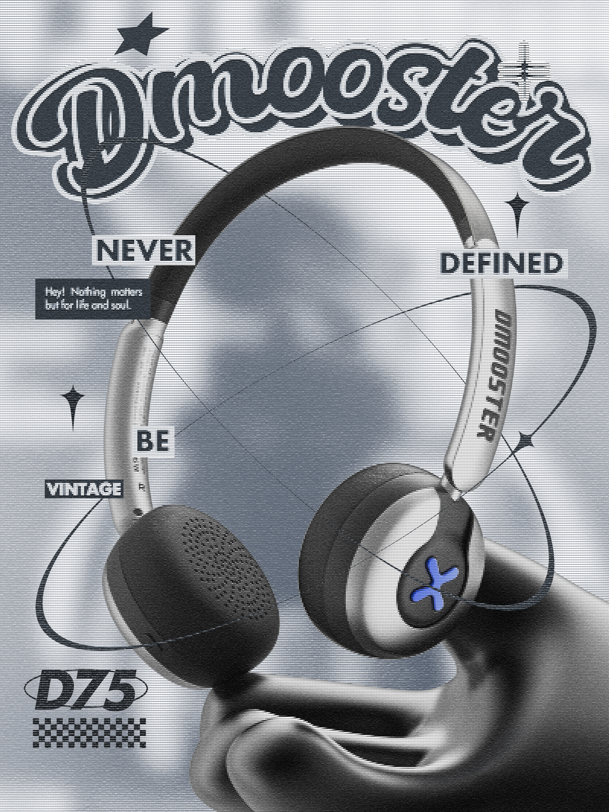 3C products，dmooster，Big Monster，Retro，y2k，Head wear，headset，industrial design，