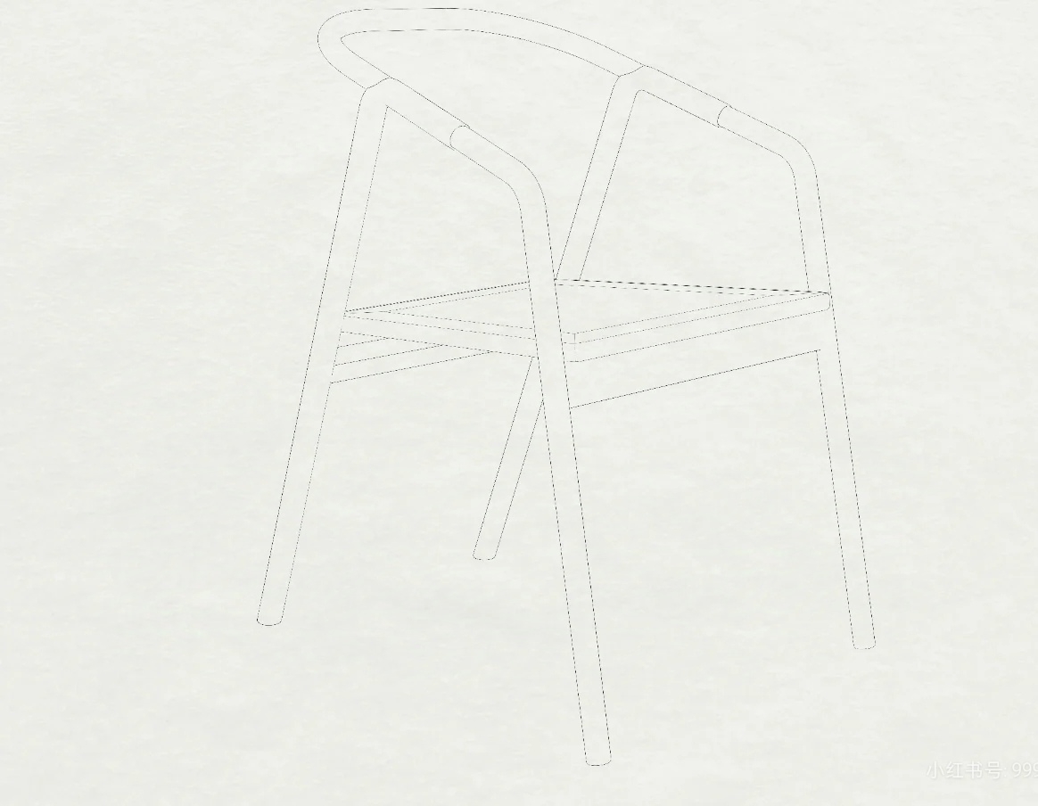 Furniture, chairs, metal, solid wood，