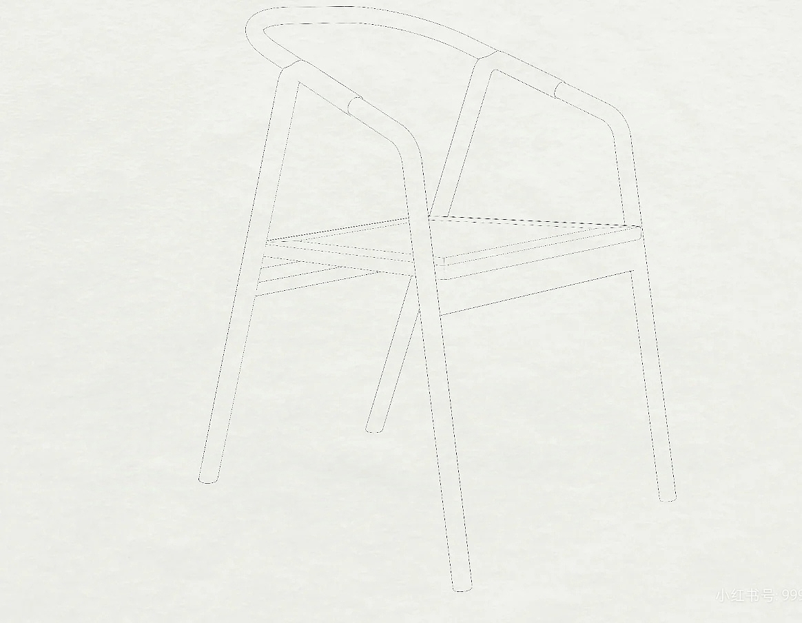 Furniture, chairs, metal, solid wood，