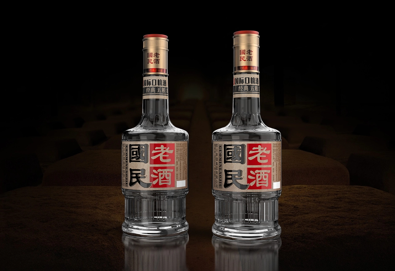 Baijiu，light bottle wine，Vintage white wine，Alcohol，water，product design，packing design，Wine packaging design，