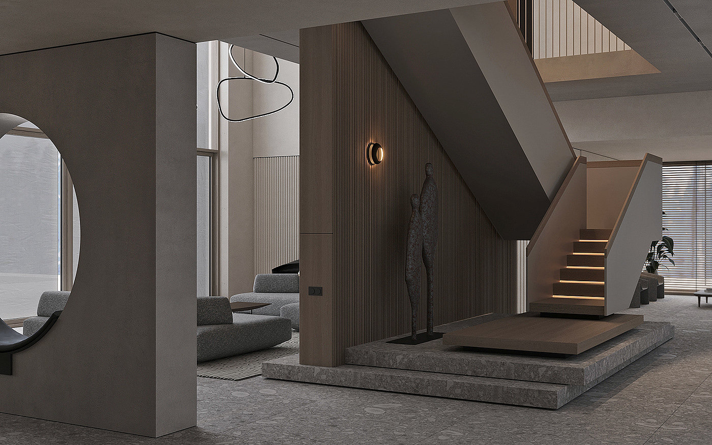 Interior design，conceptual design，Decoration，housing，3D modeling，