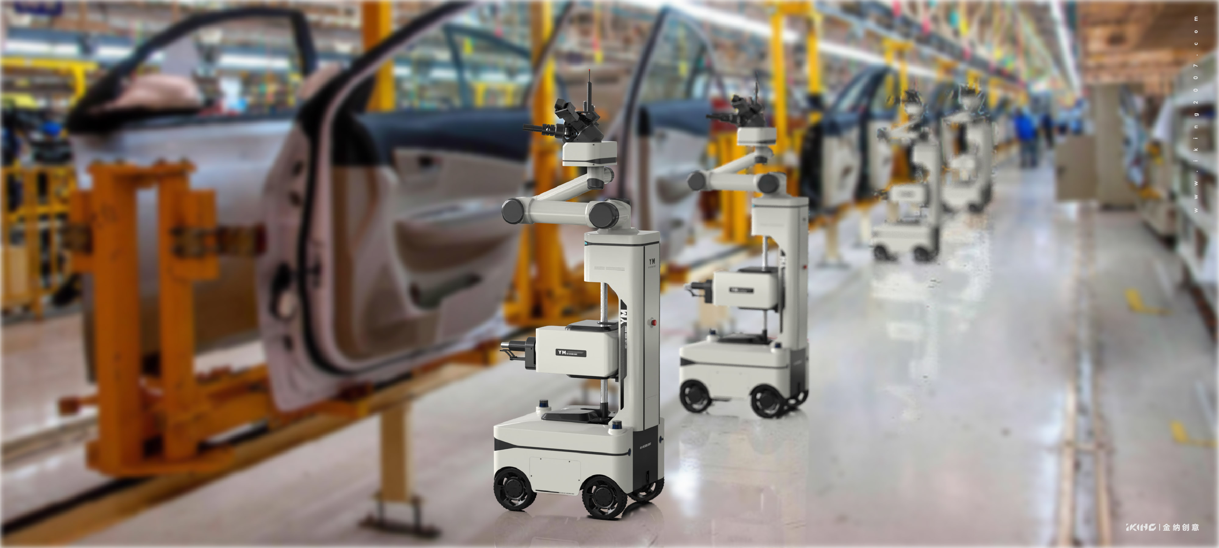 Live operation robot，Robot product design，Product appearance design，robot，intelligent robot，Kinner creative，Changzhou Industrial Design Company，Changzhou Design Company，