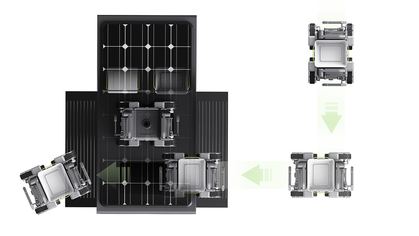 unmanned vehicle, big data, mechanical tools, minimalist, geometric metal，