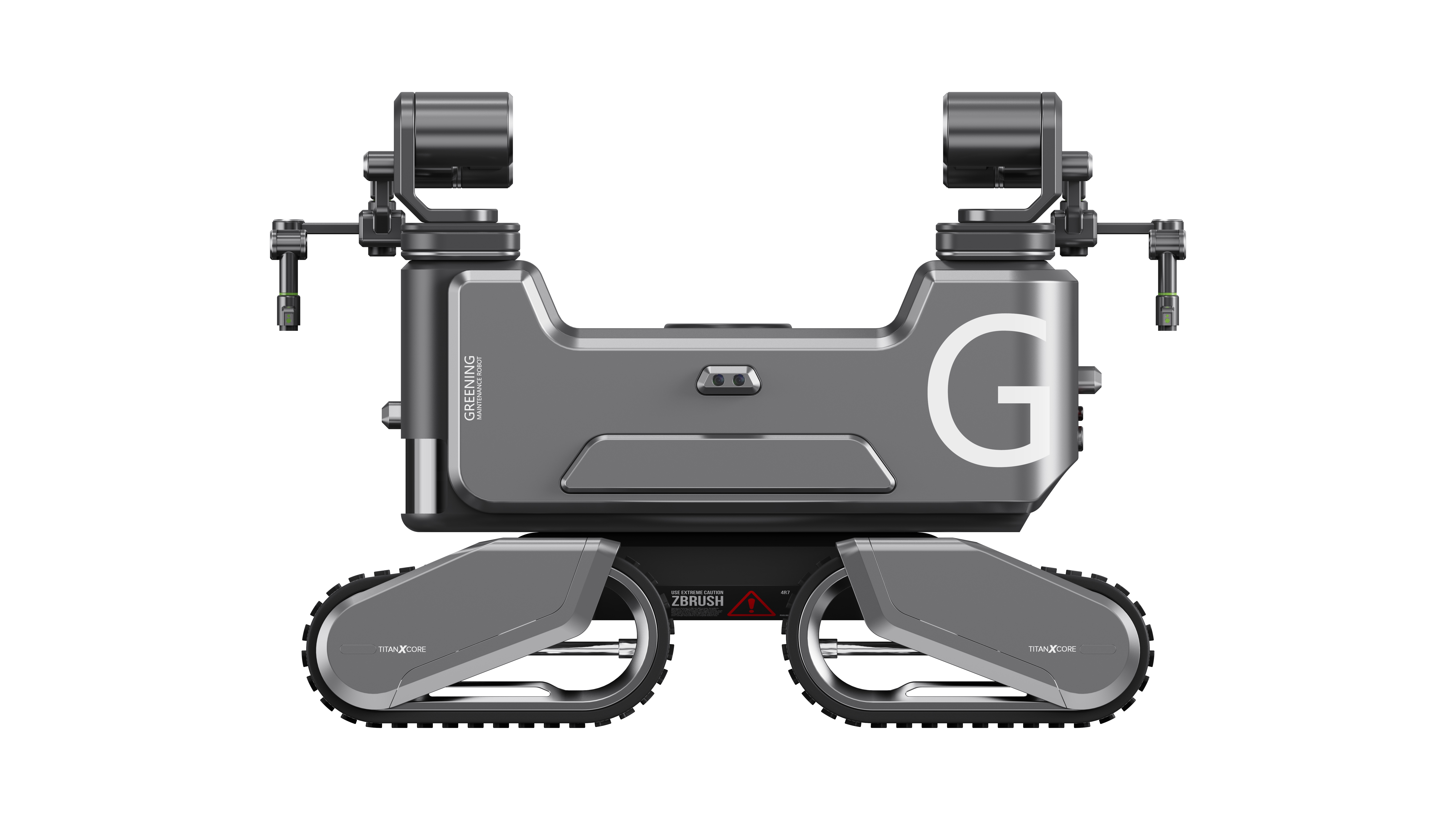 unmanned vehicle, big data, mechanical tools, minimalist, geometric metal，