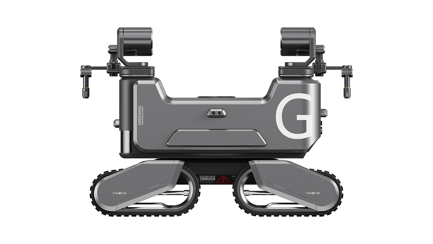 unmanned vehicle, big data, mechanical tools, minimalist, geometric metal，