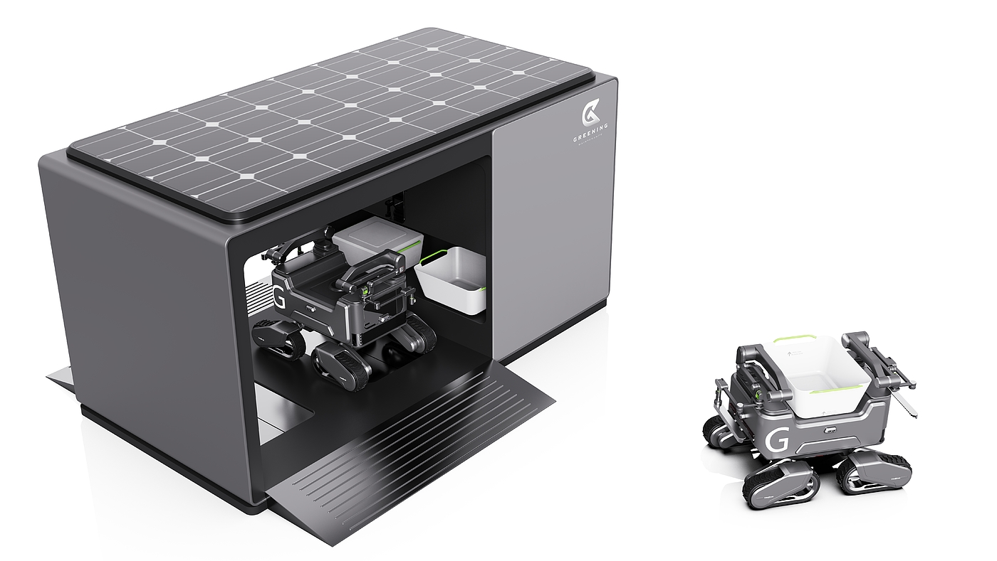 unmanned vehicle, big data, mechanical tools, minimalist, geometric metal，