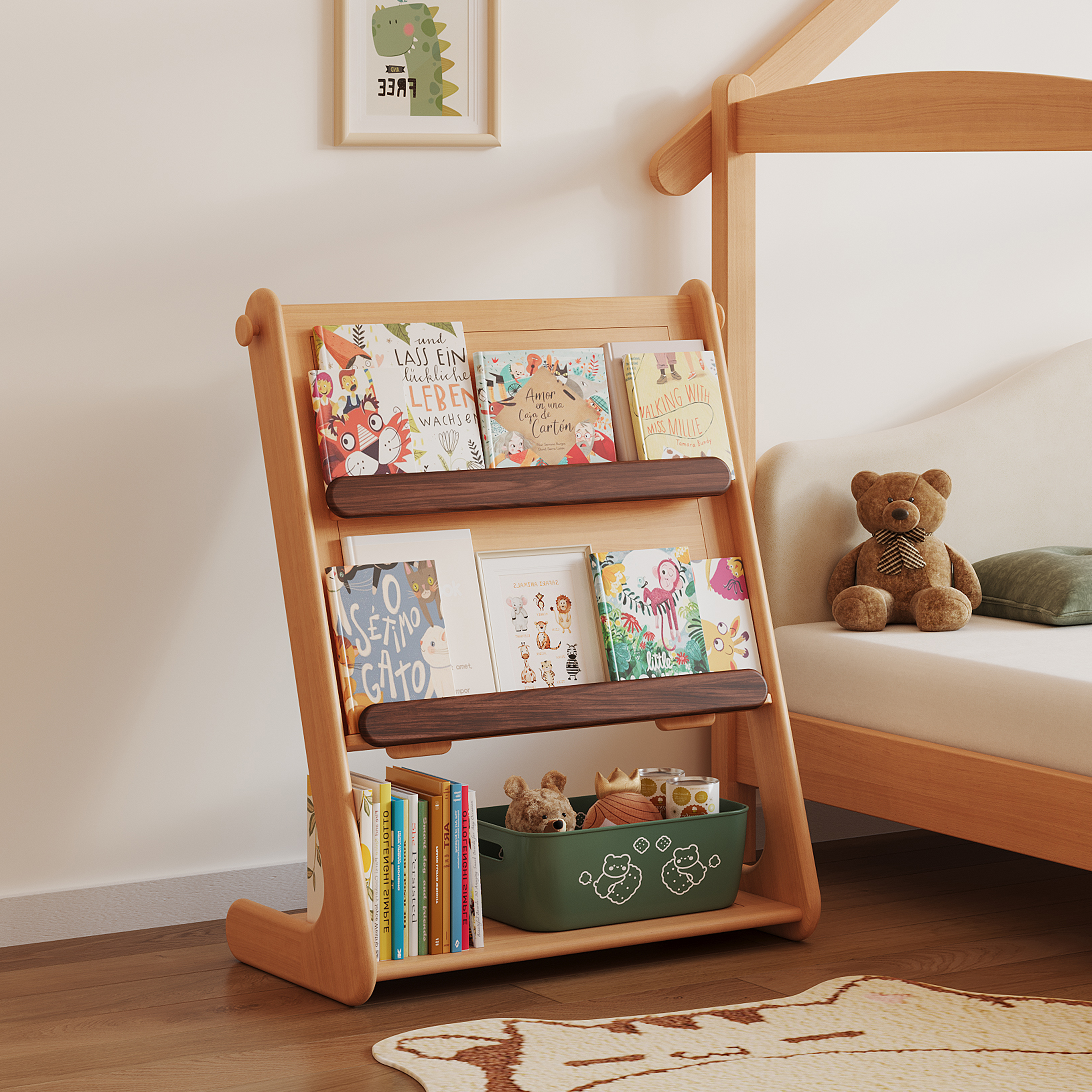 furniture，Children's furniture，Picture book rack，Drawing board，