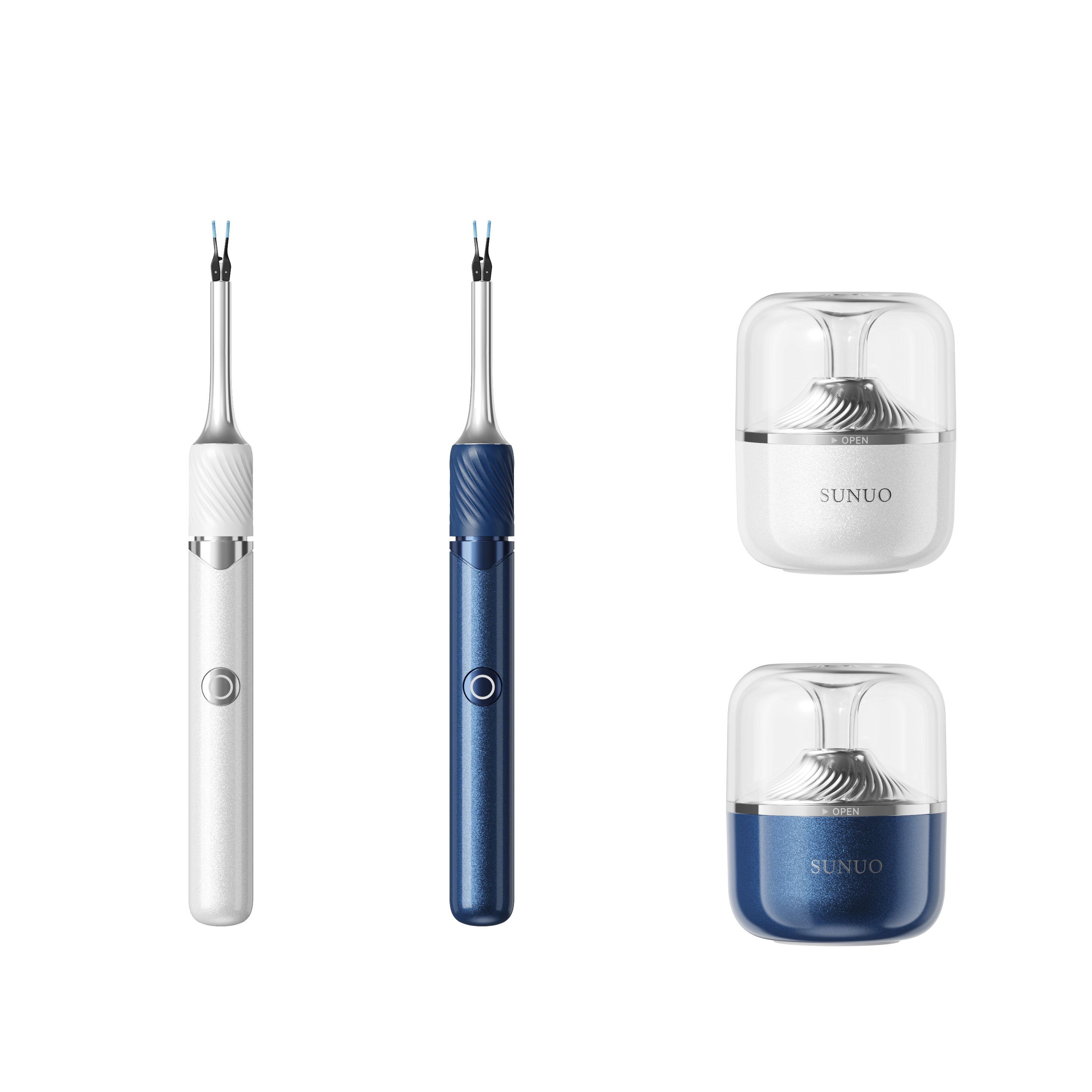 Ear picking stick，Earpick，toothbrush，clean，science and technology，Ear，Receive，Light luxury，