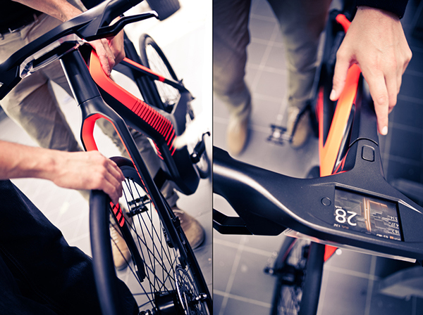 traffic，motion，outdoors，Dongfeng sign，Bicycle，