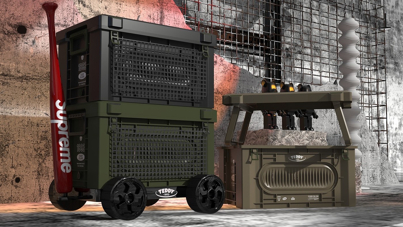 outdoors，Storage box，Industrial wind，Usage scenario，