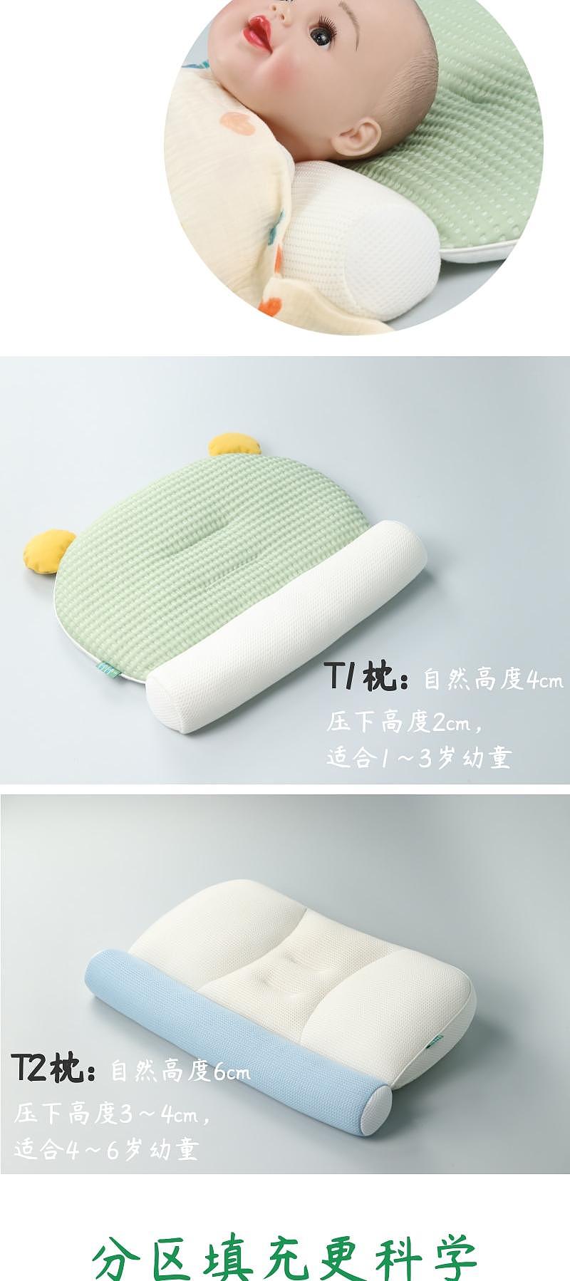 Growth pillow，silicone rubber particles，Neck protection，Sleeping artifact，Children's pillow，