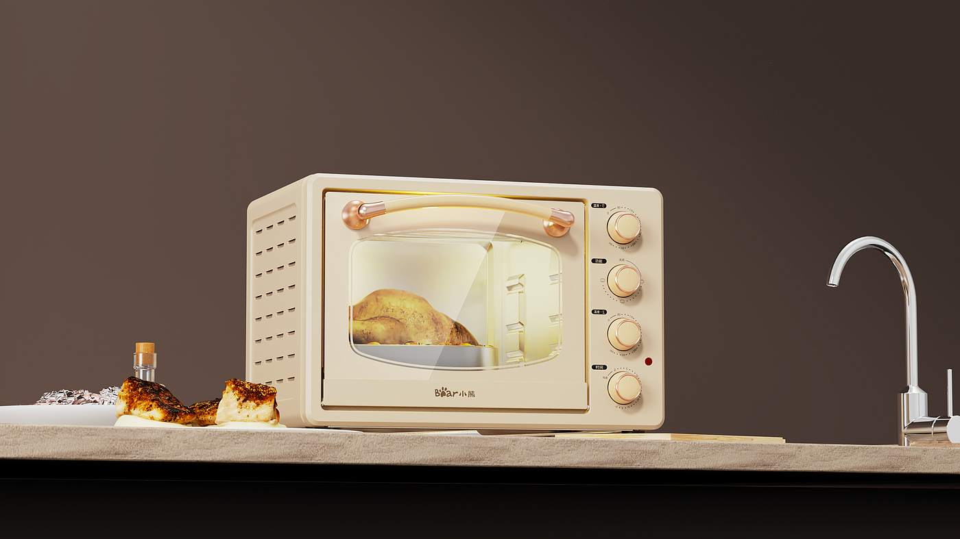 household electrical appliances，oven，Design，delicate，Retro，