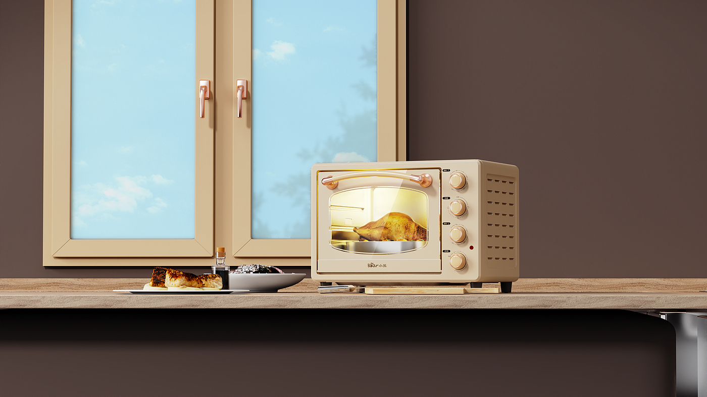 household electrical appliances，oven，Design，delicate，Retro，