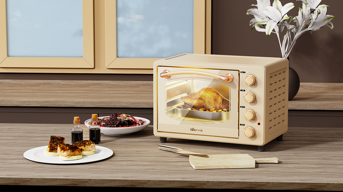 household electrical appliances，oven，Design，delicate，Retro，