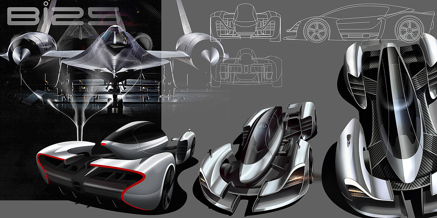 BI 25，conceptual design，Sports car，vehicle，