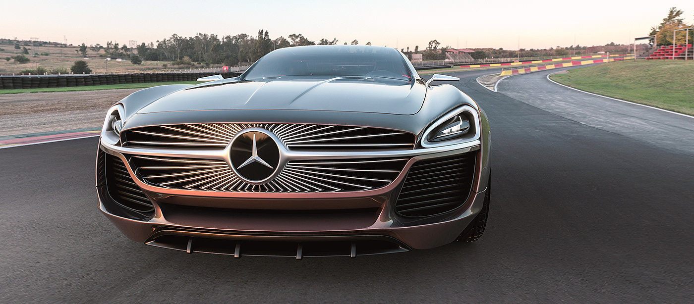 Benz，mercedes，Sports car，conceptual design，Aesthetic feeling，luxurious，