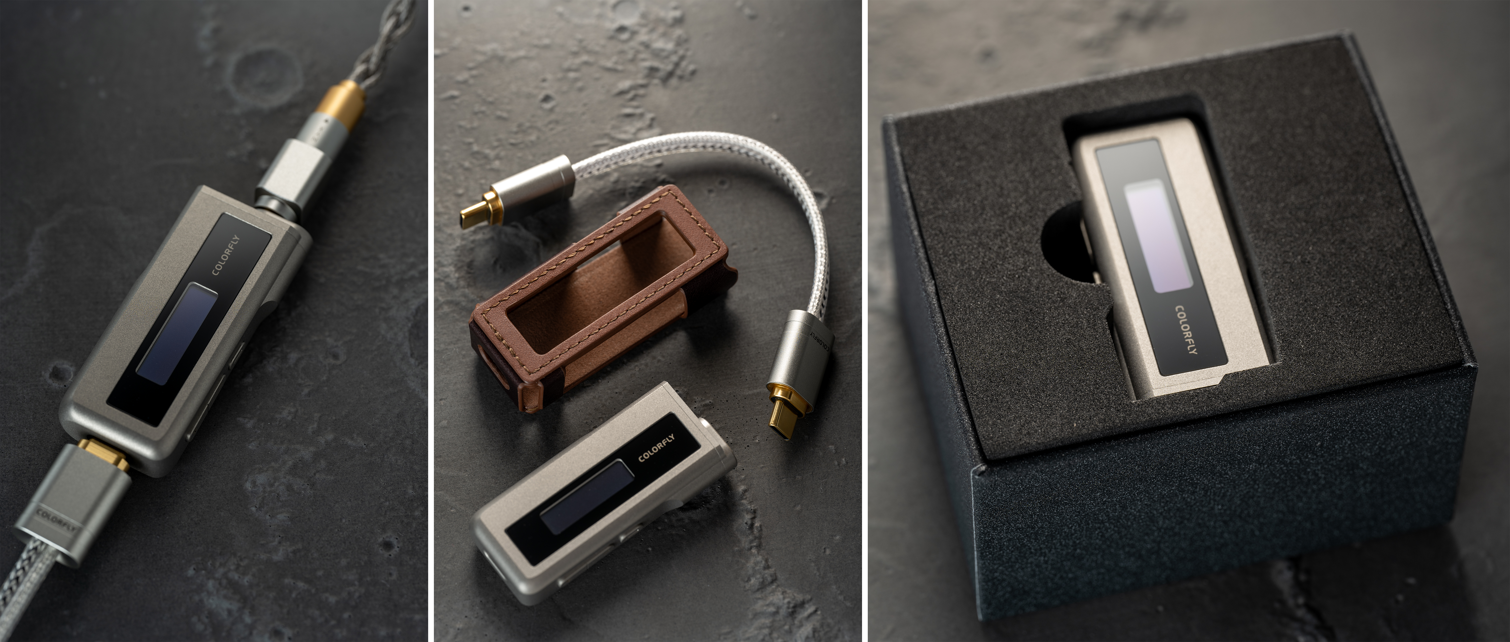 small tail，Decoding earphone，Seven rainbow，Contemporary good design，titanium alloy，