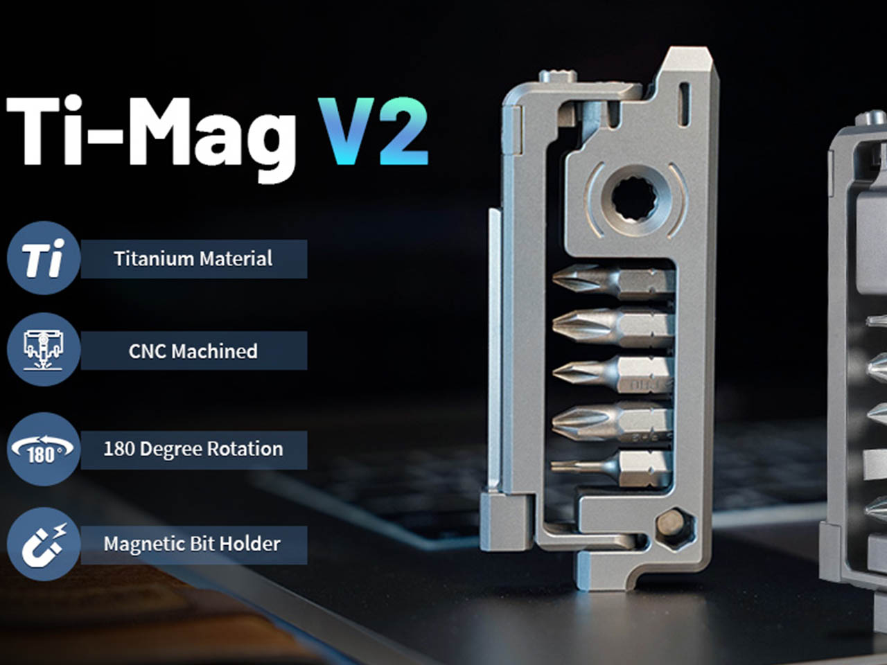 Ti-Mag V2，EDC，bolt driver，tool，