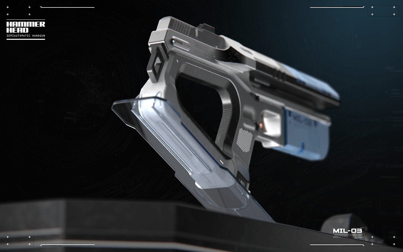 MIL-03，gun，HAMMER，head，