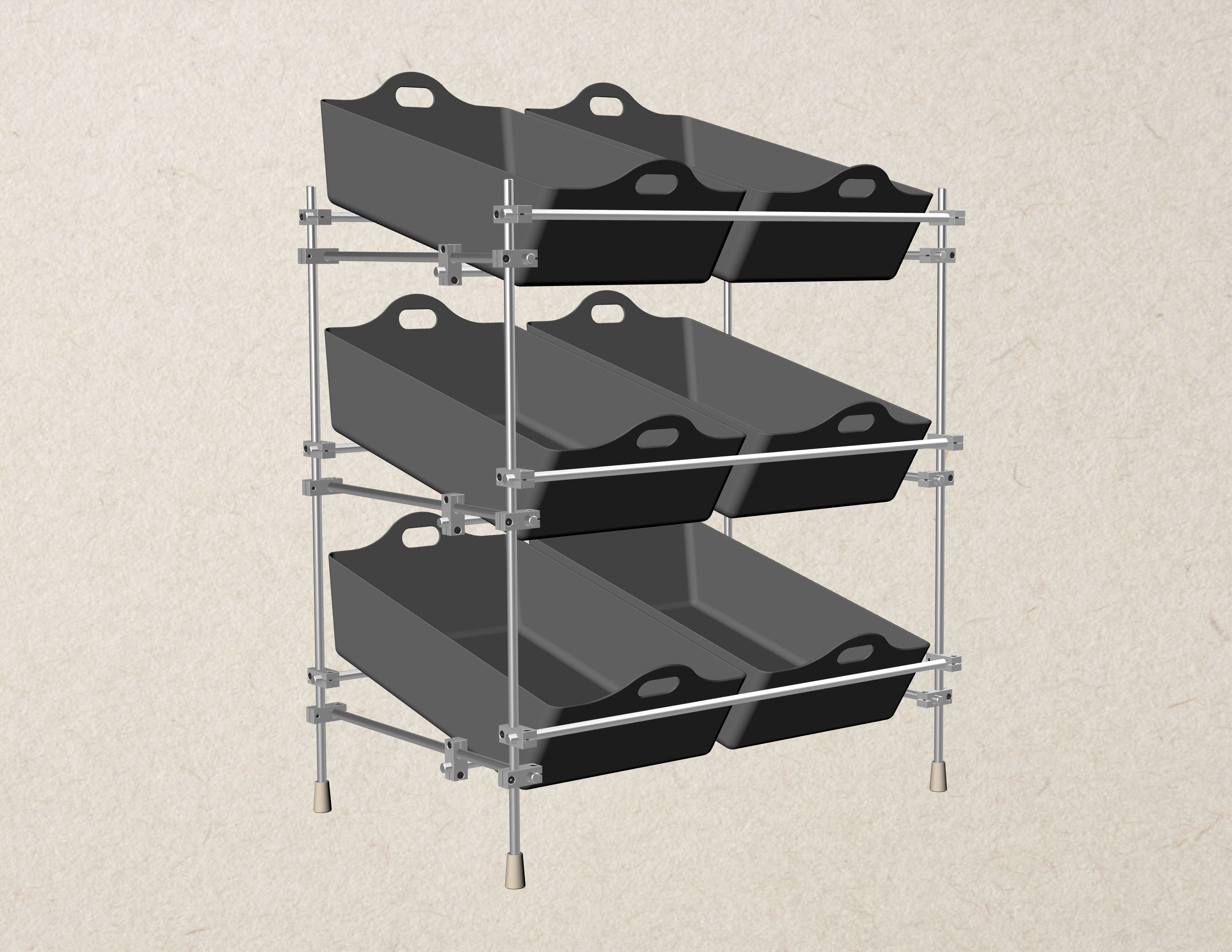 Furniture, shelf，The RHINO model，