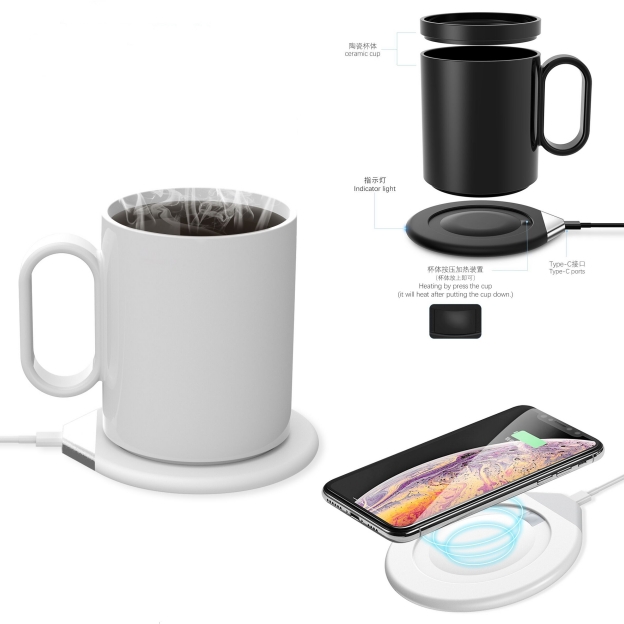 Intelligent thermos cup with wireless charging，