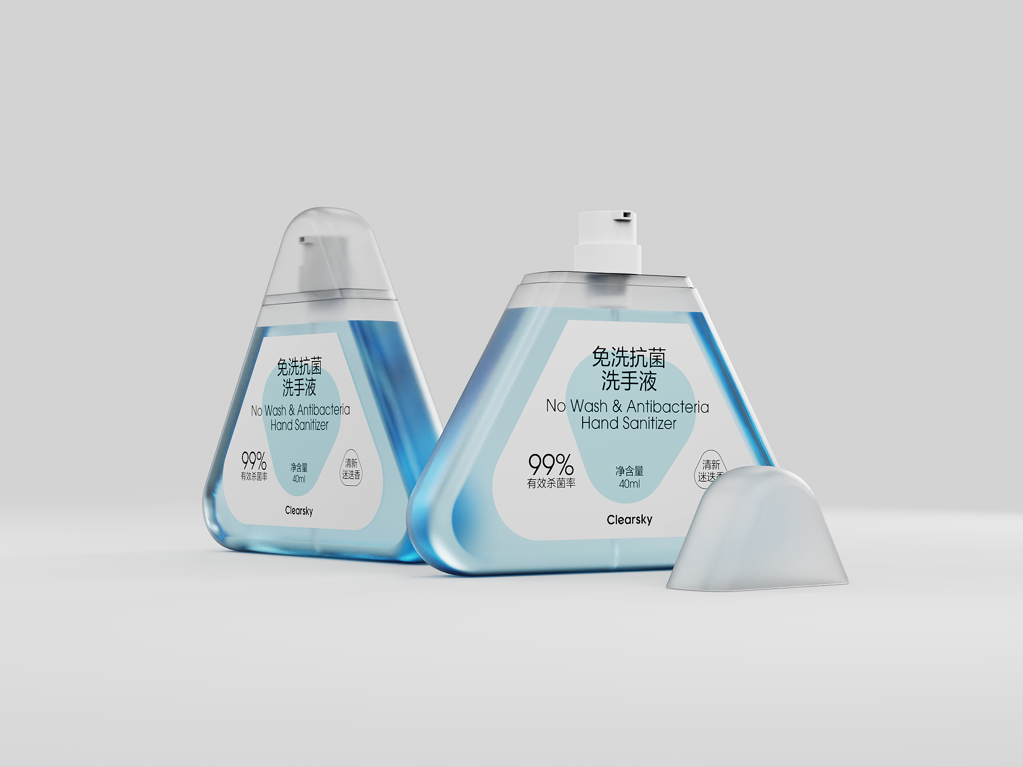 packing design，Liquid soap，Personal care products，Bottle design，Product modeling，