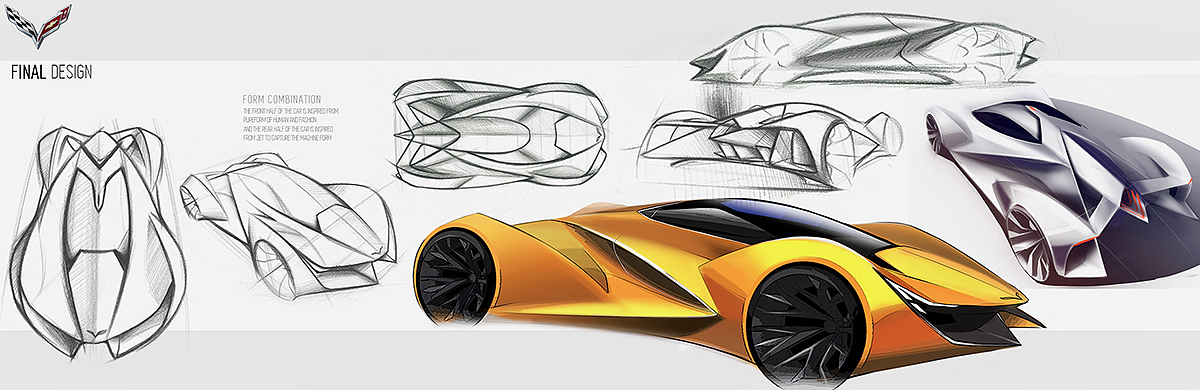 industrial design，Render，vehicle，Sports car，concept，