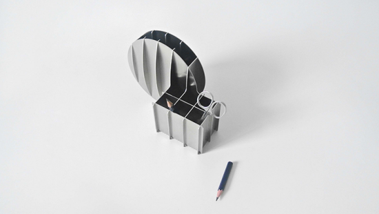 Seat design，Chair design，Create 101，stool，toughness，Metal，Stationery design，clocks and watches，Wall clock，Desktop storage，pen container，Business card holder，lamps and lanterns，a chandelier，Metallic materials，Lamp design，Desk lamp，Hexagonal prism design，Square design，crackle，