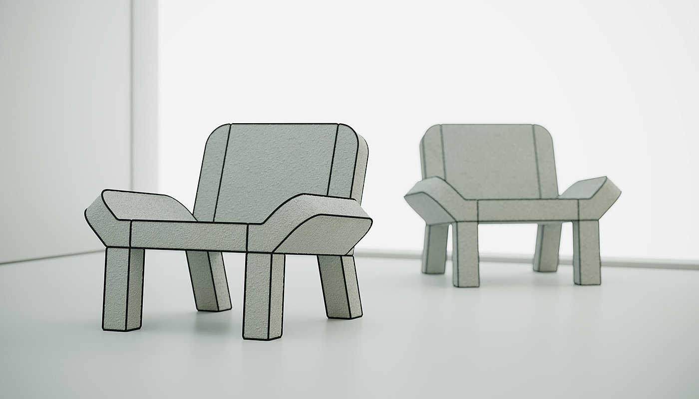 cartoon chair，Cartoon，chair，Art design，furniture，