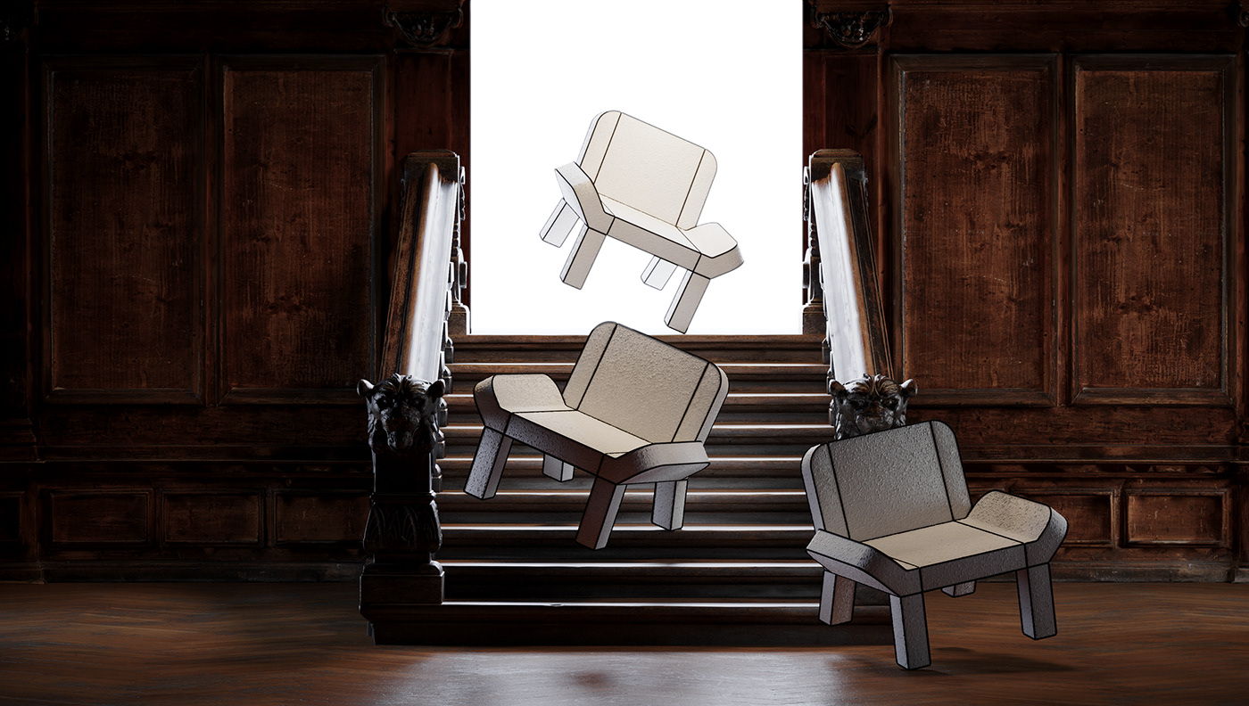 cartoon chair，Cartoon，chair，Art design，furniture，