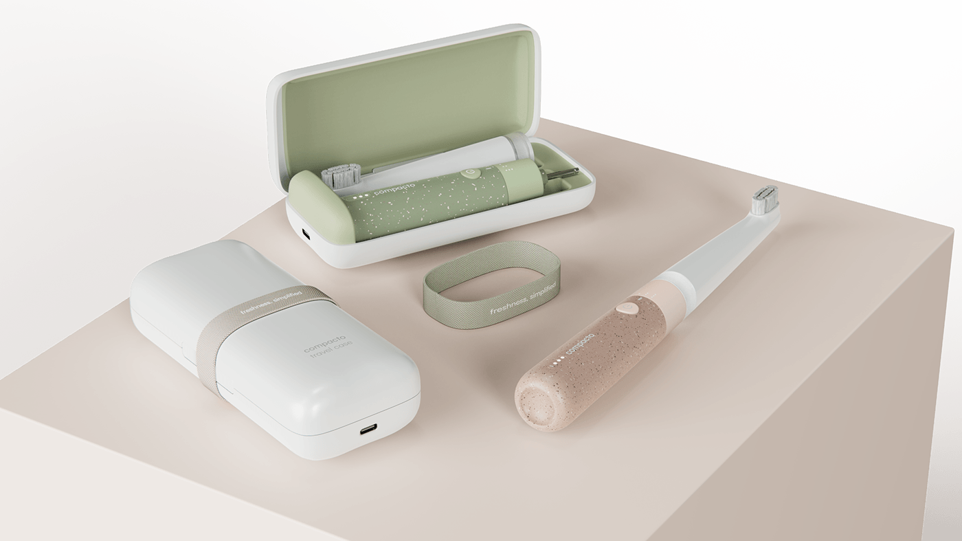 Compacto，toothbrush，daily，life，Simplicity，multi-function，