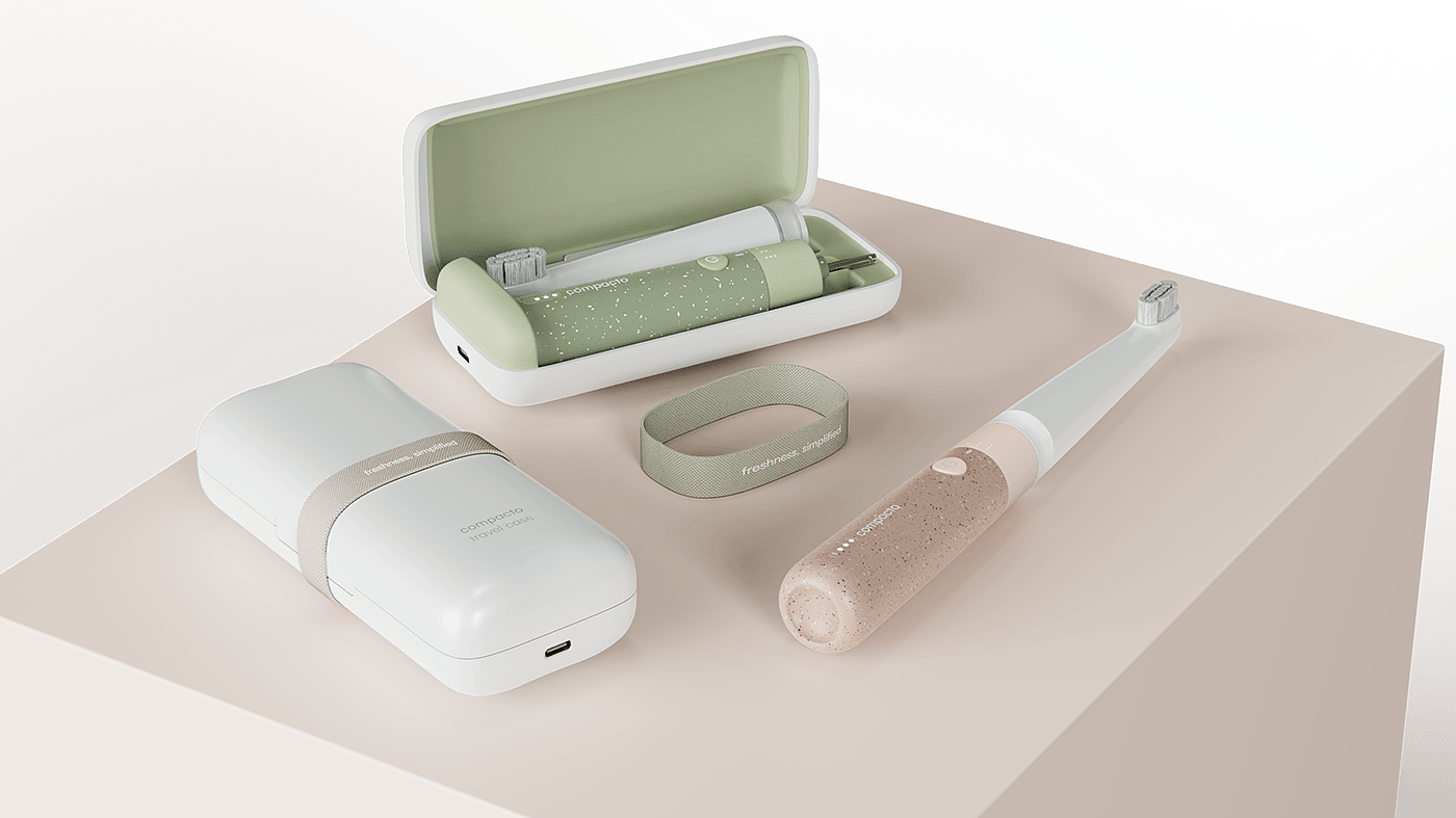 Compacto，toothbrush，daily，life，Simplicity，multi-function，