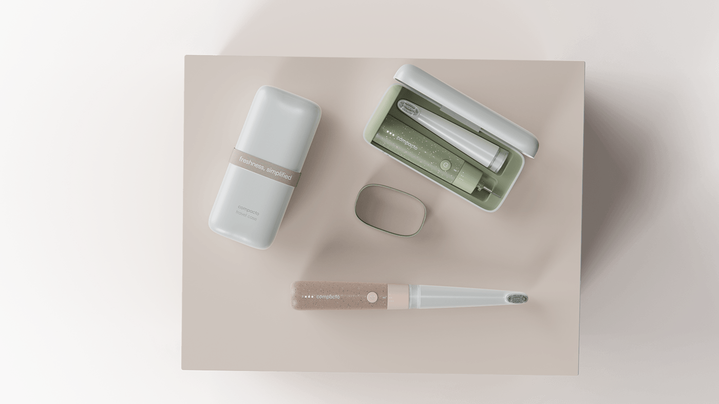 Compacto，toothbrush，daily，life，Simplicity，multi-function，