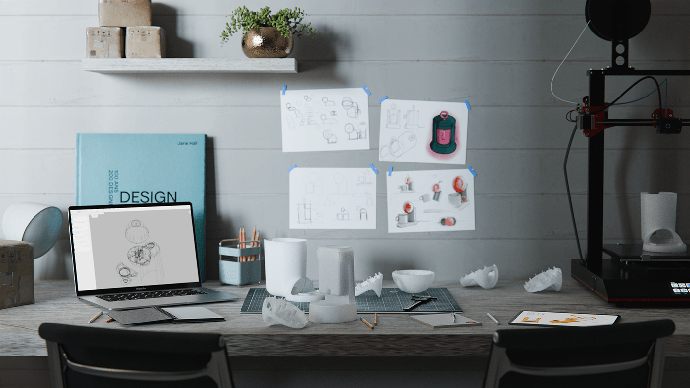 Coffee machine，alarm clock，Integrated machine，multi-function，furniture，Design，