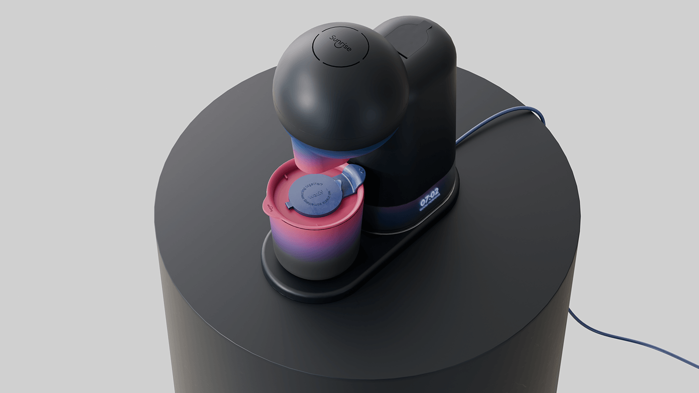 Coffee machine，alarm clock，Integrated machine，multi-function，furniture，Design，