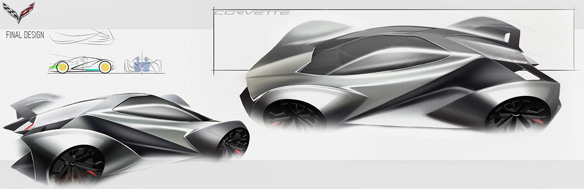 industrial design，Render，vehicle，Sports car，concept，