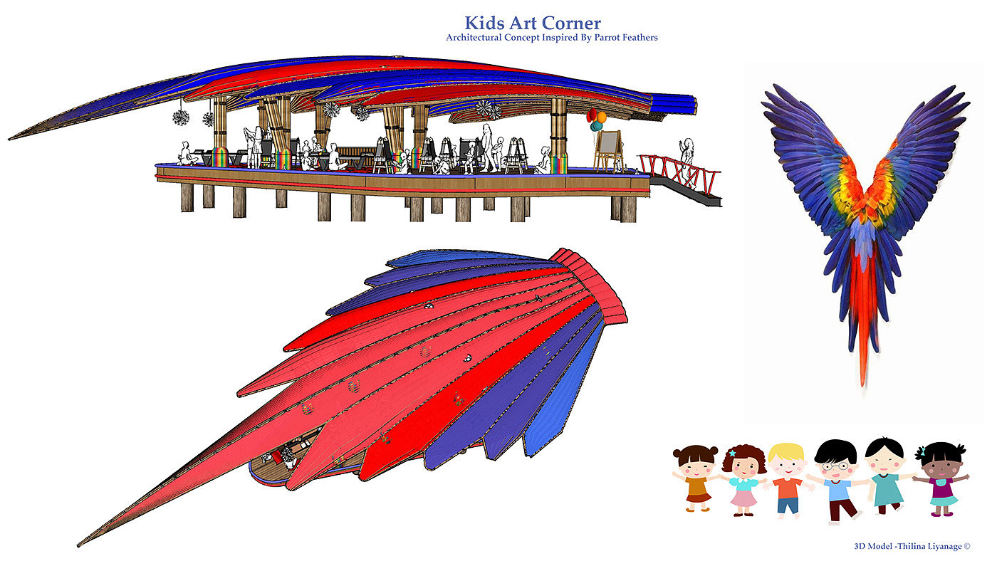 Children's Art Corner，Architecture，environmental design，Kids Art Corner，