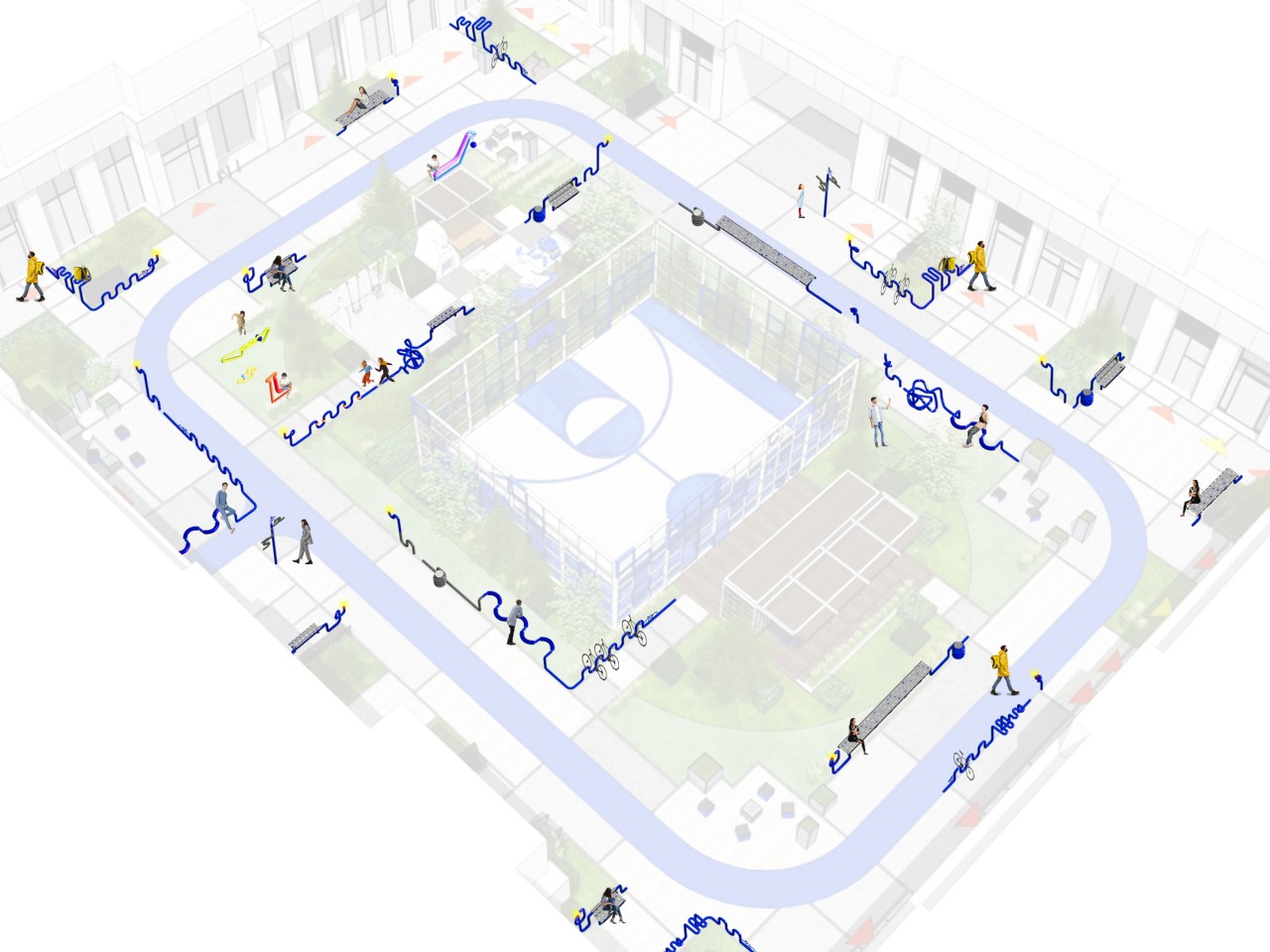 Outdoor furniture，originality，communal facilities，THREADS，