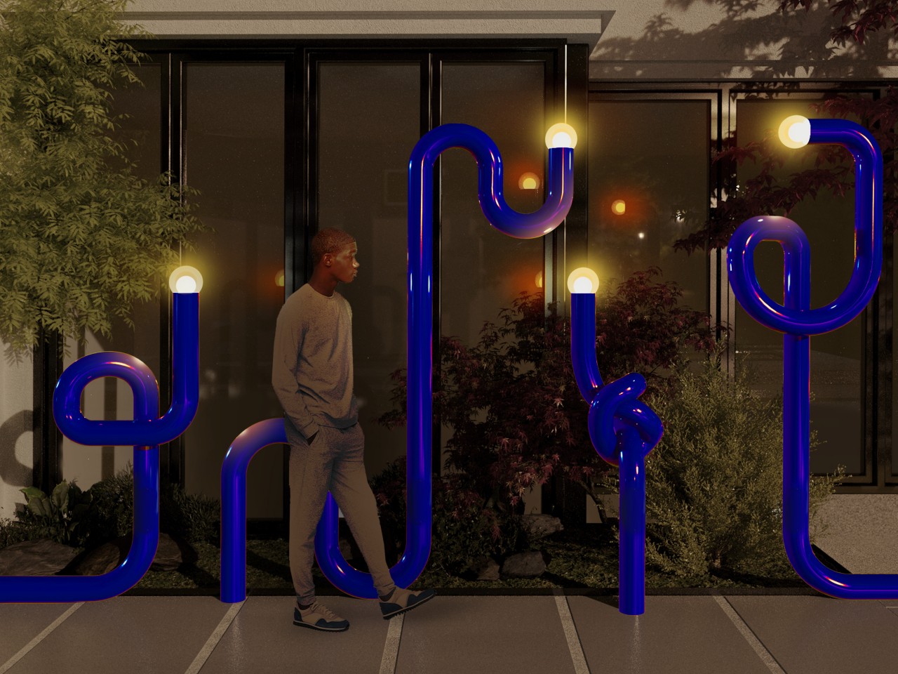 Outdoor furniture，originality，communal facilities，THREADS，