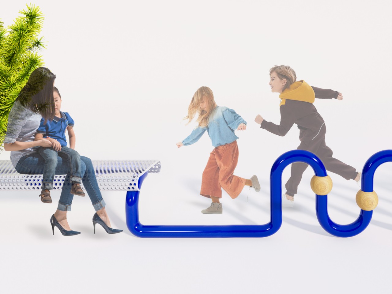 Outdoor furniture，originality，communal facilities，THREADS，