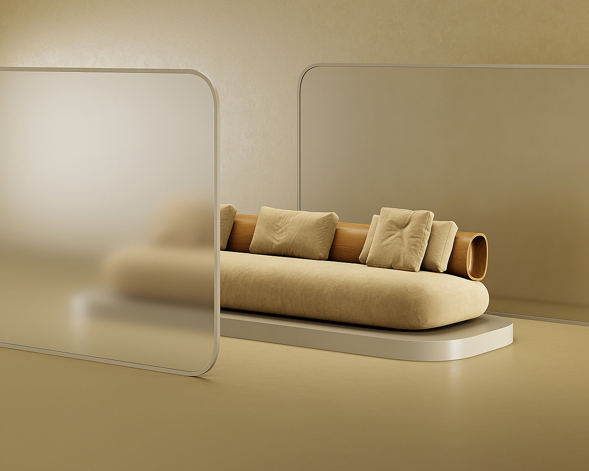 sofa，furniture，Bambu，product design，