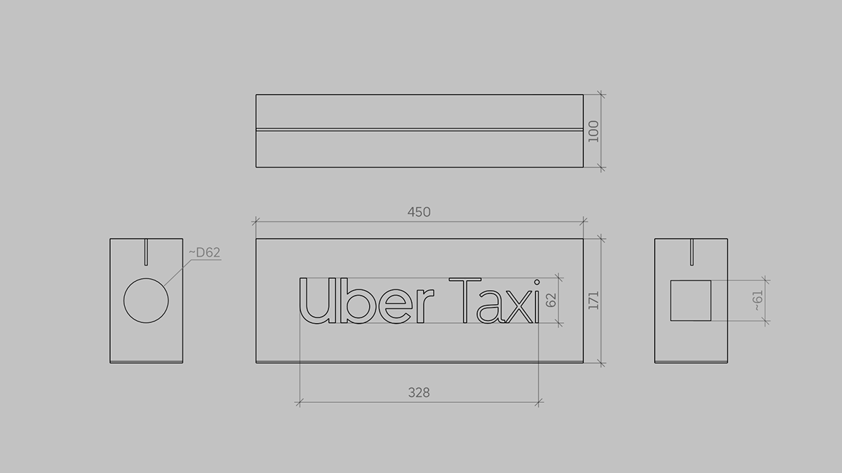 Taxi Light，conceptual design，auto parts，industrial design，