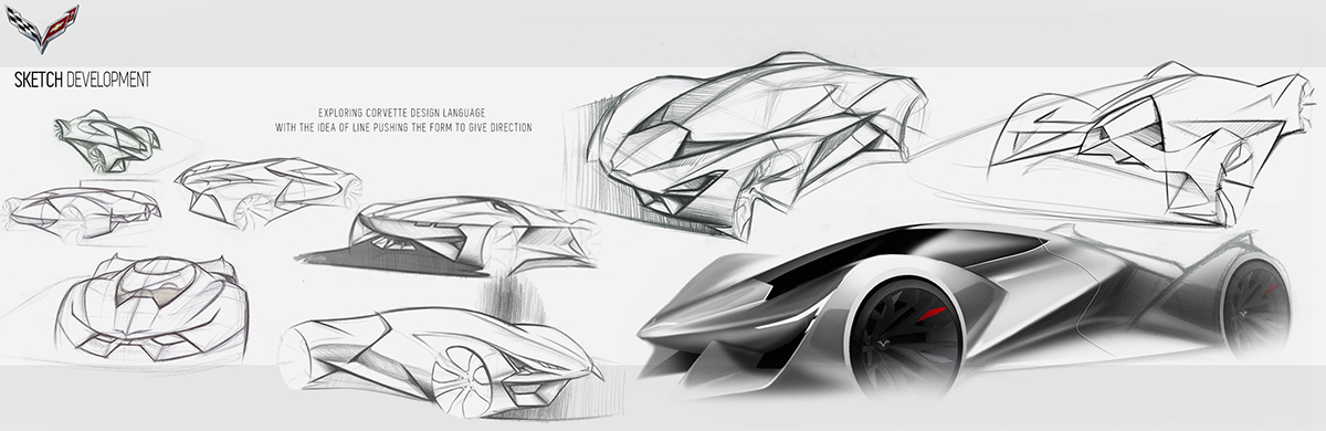 industrial design，Render，vehicle，Sports car，concept，