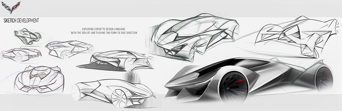 industrial design，Render，vehicle，Sports car，concept，