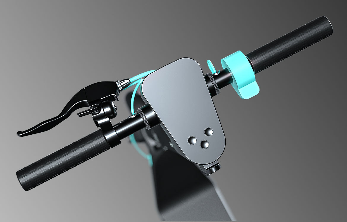 Levy，Electric scooter，3D Visualization，