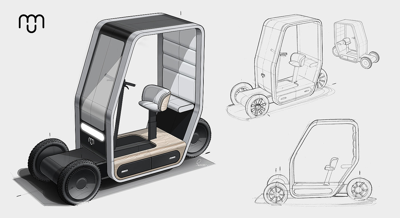 Maillon，Mobile car，Vehicle design，