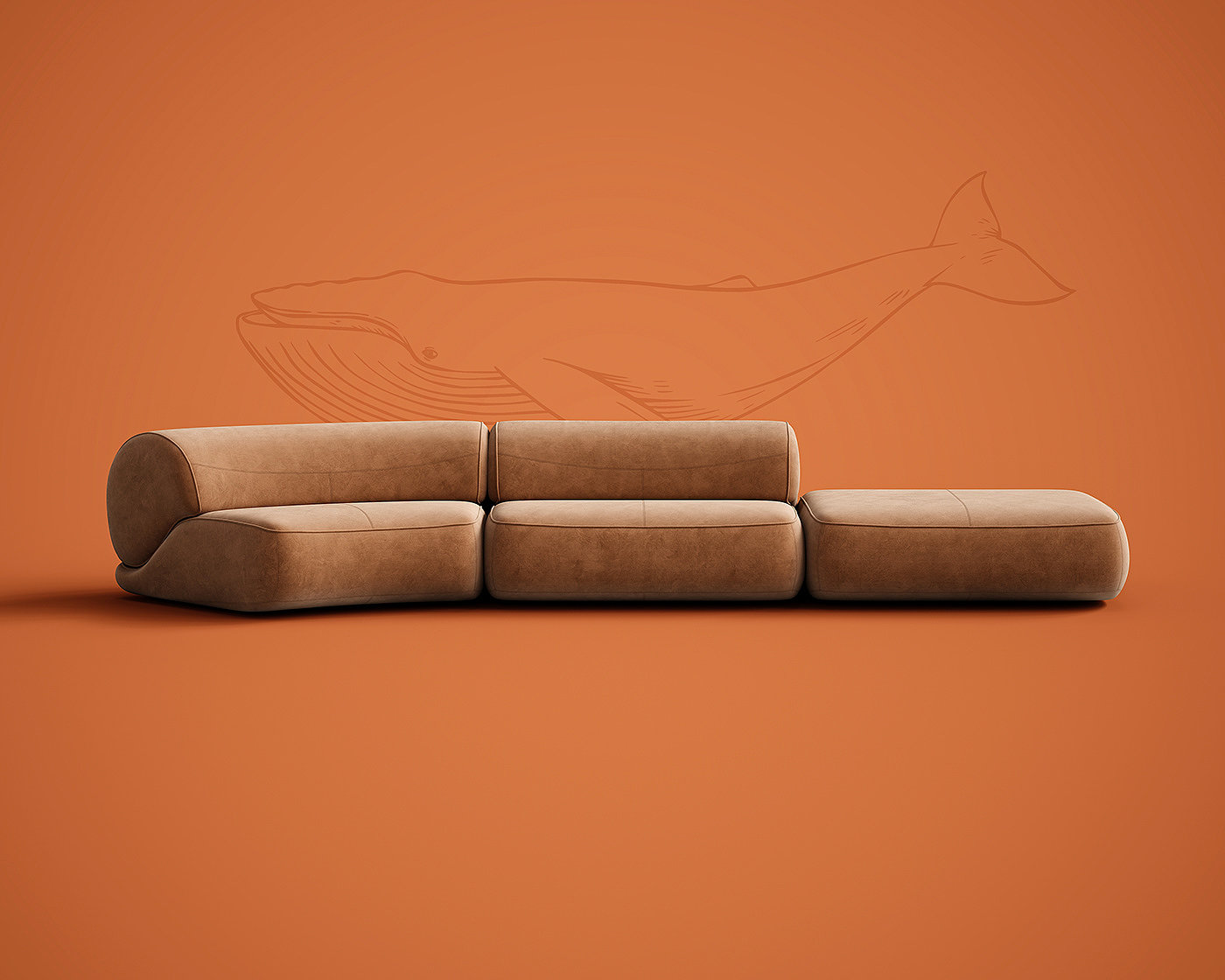 Whale，sofa，modularization，