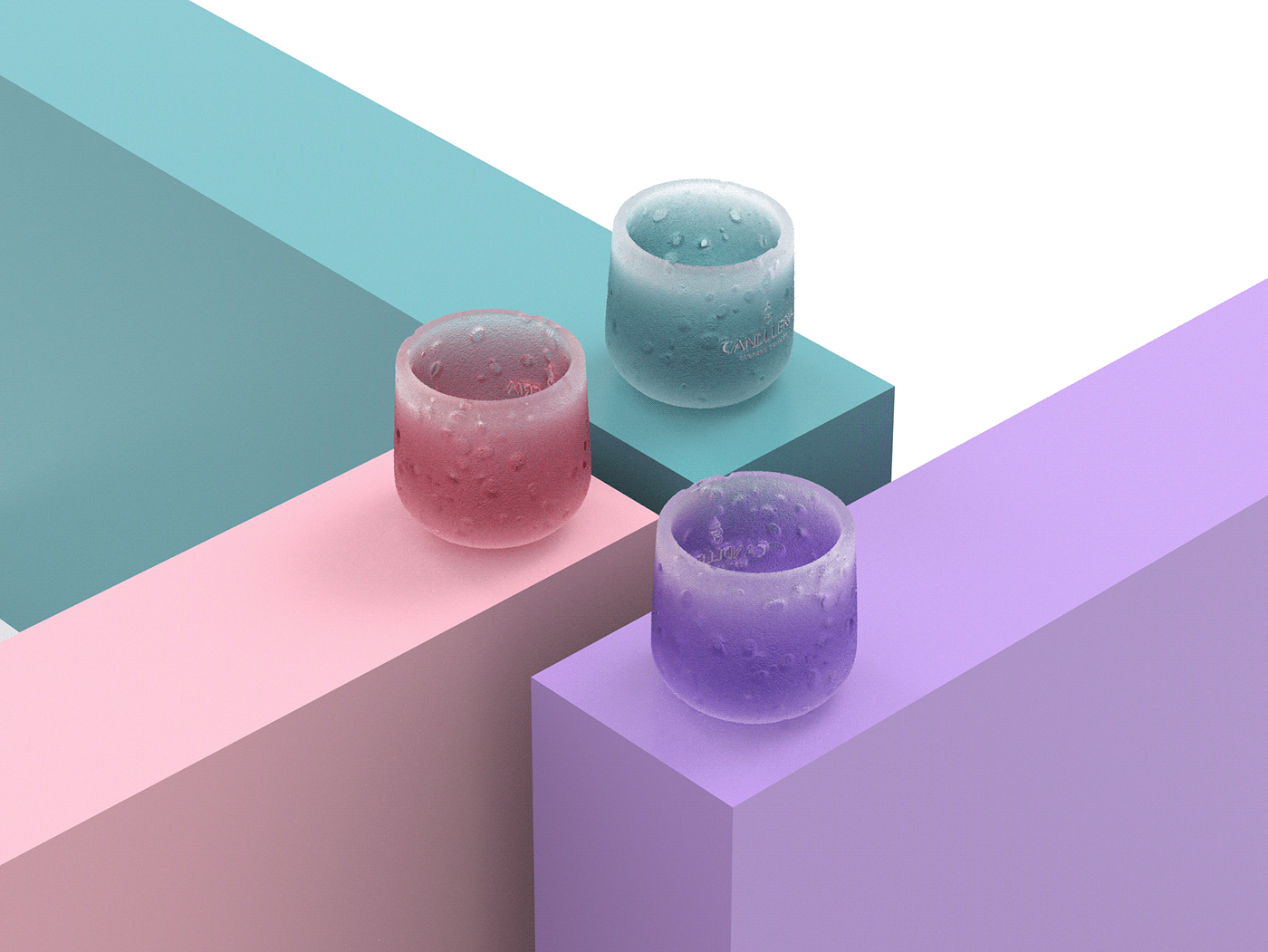 Candleria，3D printing，candle vase，packing design，